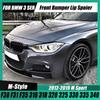 עבור BMW F30 F31 MP פגוש קדמי צד ספליטר ערכת ספוילר מכסה מנורת ערפל סדרה 3 316 318 320 325 330 335 340 M-Pack