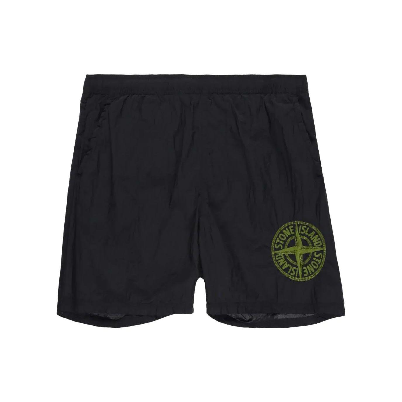 

Stone Island Logo Shorts Black Men Bottoms 7815B0948-V0029 L