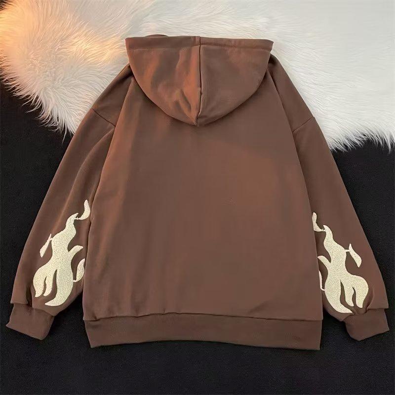 Men's Hong Kong Style Hooded Cardigan Sweatshirt - Versatile Spring/Autumn Design