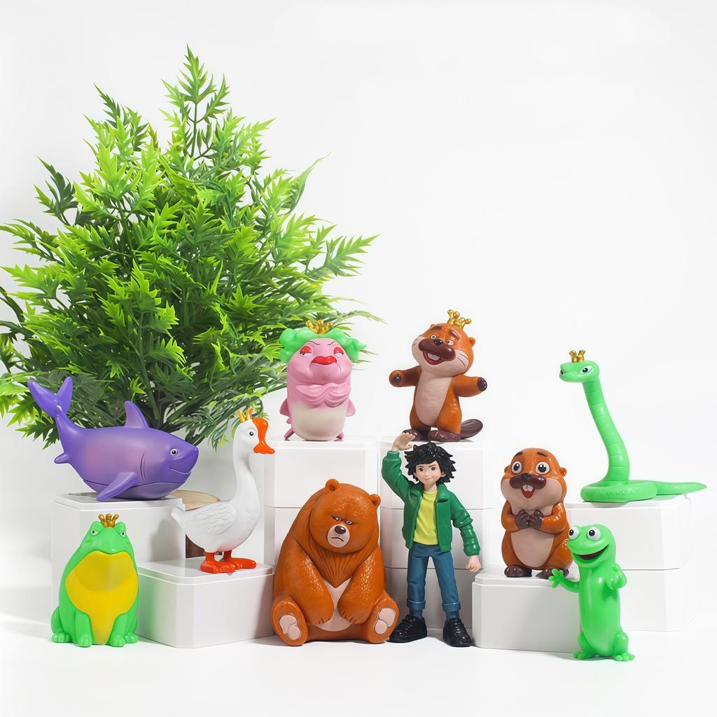 10 Stück/Set Filme Hoppers Actionfigur Spielzeug PVC Modell Eidechsenpuppe Schreibtischornament Für Fans Geschenk