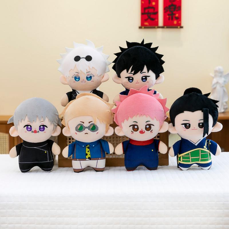 Cartoon Gojo Satoru Geto Suguru Nanami Kento Fushiguro Megumi Itadori Yuji Plush Toys Jujutsu Kaisen Stuffed Dolls Fans Gift