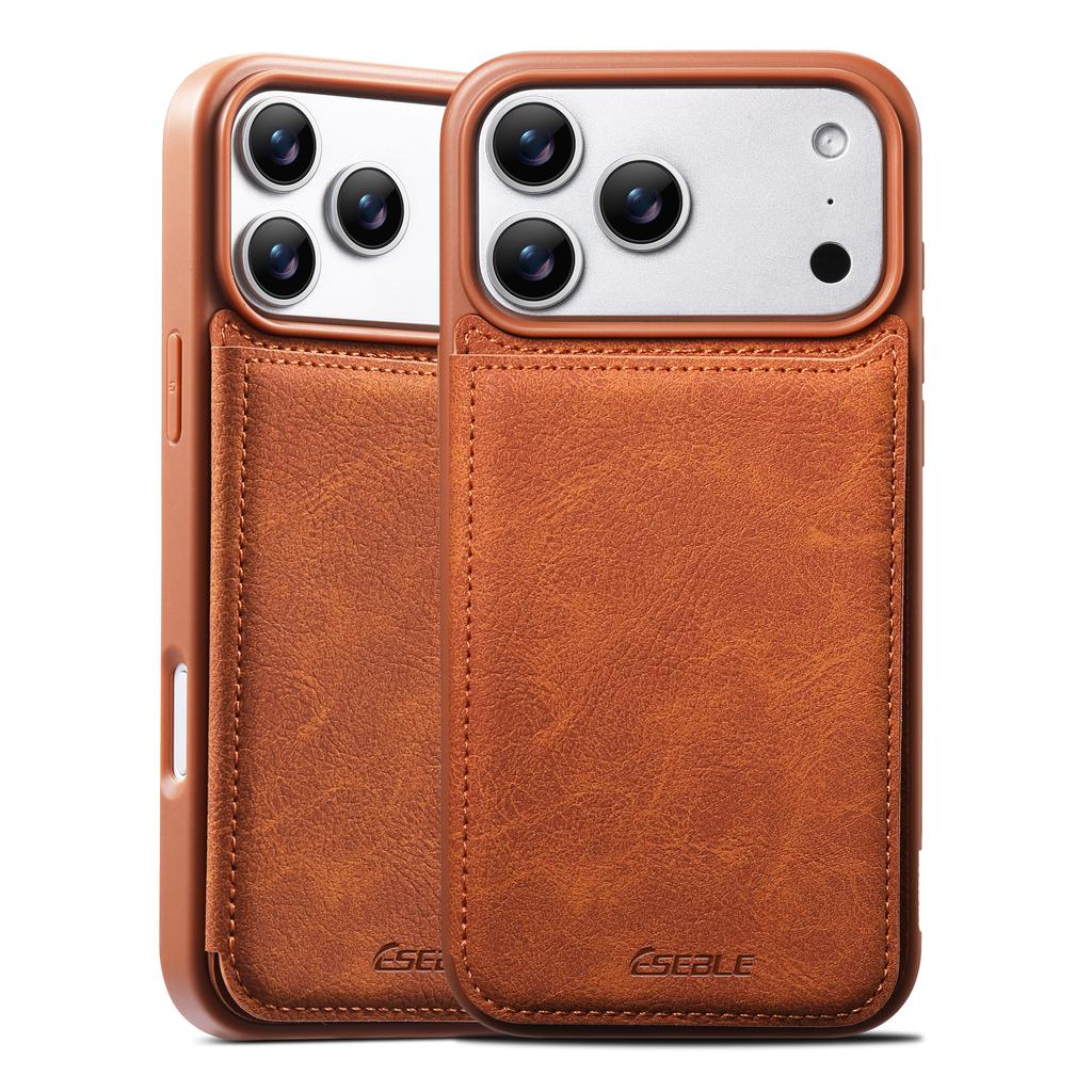 Luxus Retro Klappkarten Leder Handyhülle Für iPhone 17 Pro 16 15 14 13 Pro Max 17Air 16E Schlanke Magnetische Kartenhalter Hülle