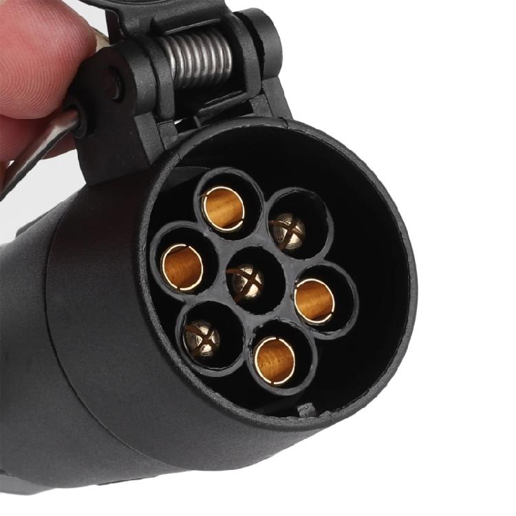 4 Pin to 7 Pin Converter Adapter for Stable Trailer Lighting System Enhanced Driving Safety Secure Brake Light Function