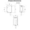 LR400 Laser Displacement Sensor RS485 NPN PNP Industrial Laser Distance Sensor 60–400mm Precision Compact Non‑contact