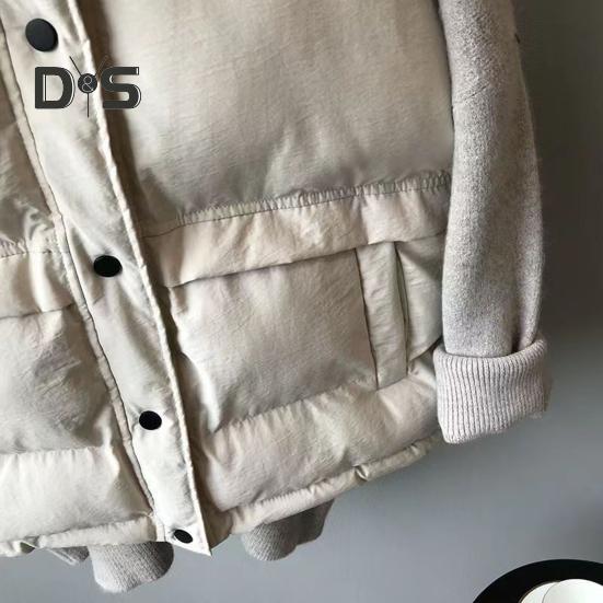 Vestă de iarnă pentru femei, cu guler în picioare, cu închidere cu butoane, fără mâneci, căptușită, groasă, scurtă, rezistentă la vânt, vestă caldă pentru doamnă