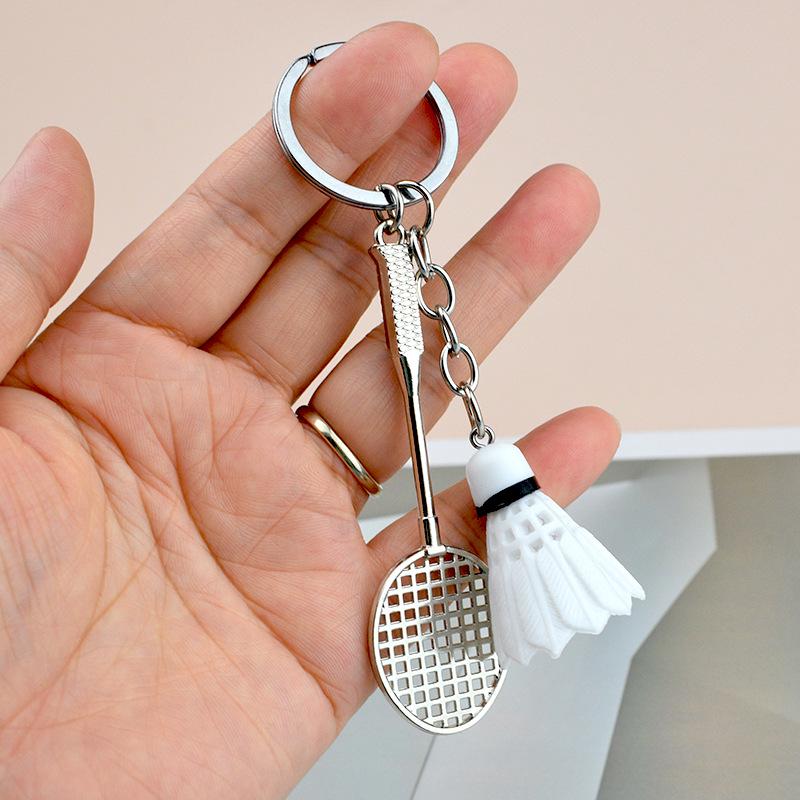 Cross-Border Badminton Keychain Set: Creative Two-Piece Pendant Gift for Sports Events