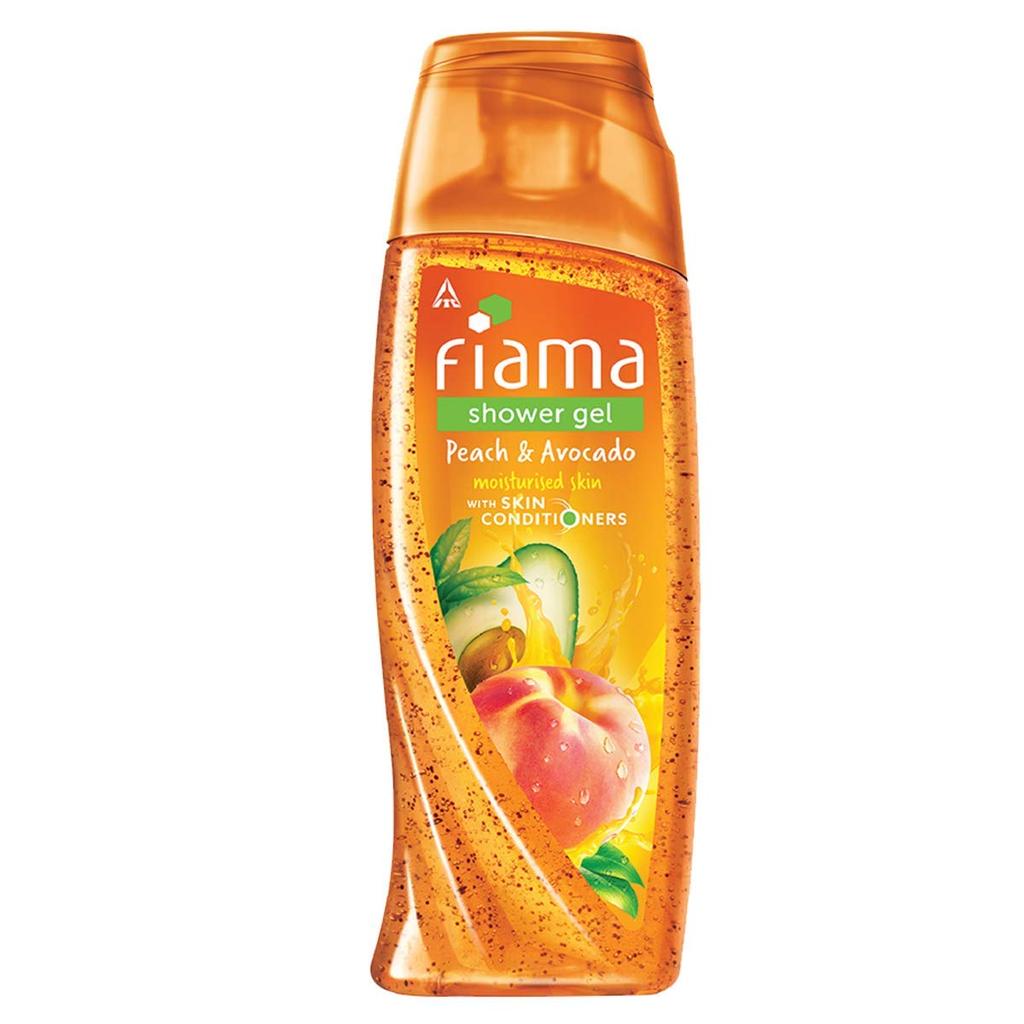 Fiama Żel Pod Prysznic Brzoskwinia & Awokado, Żel Do Mycia Ciała z Odżywkami do Skóry Miękko Nawilżonej, 250 ml