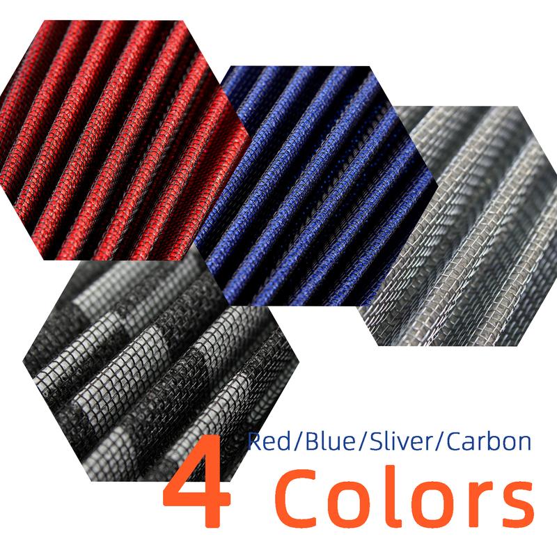 Cold Air Intake Filter Red Blue Sliver Carbon 76mm 3.0inch Universal High Flow Air Filter Washable for Car Engine Intake Pipe