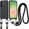 Case for Samsung Galaxy A56 5G, Soft Silicone Anti-Scratch Protection with Black Cord