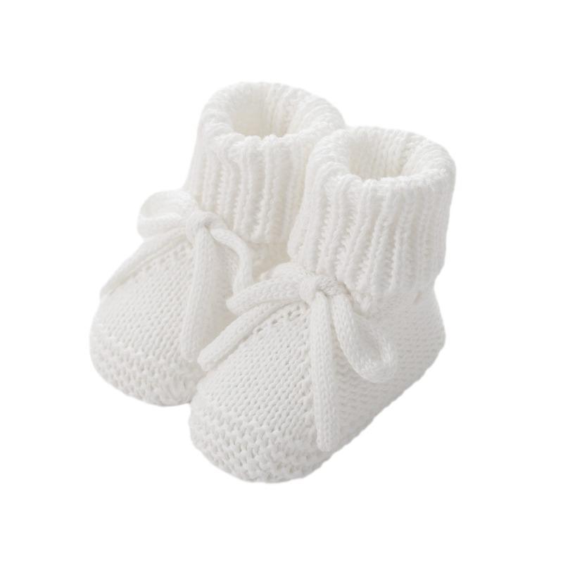 New Baby Bow Tie Knitted Sock Shoes Non-Slip Soft Sole First Walker Socks Cute Crawling Sock for Infants Toddler Footwear