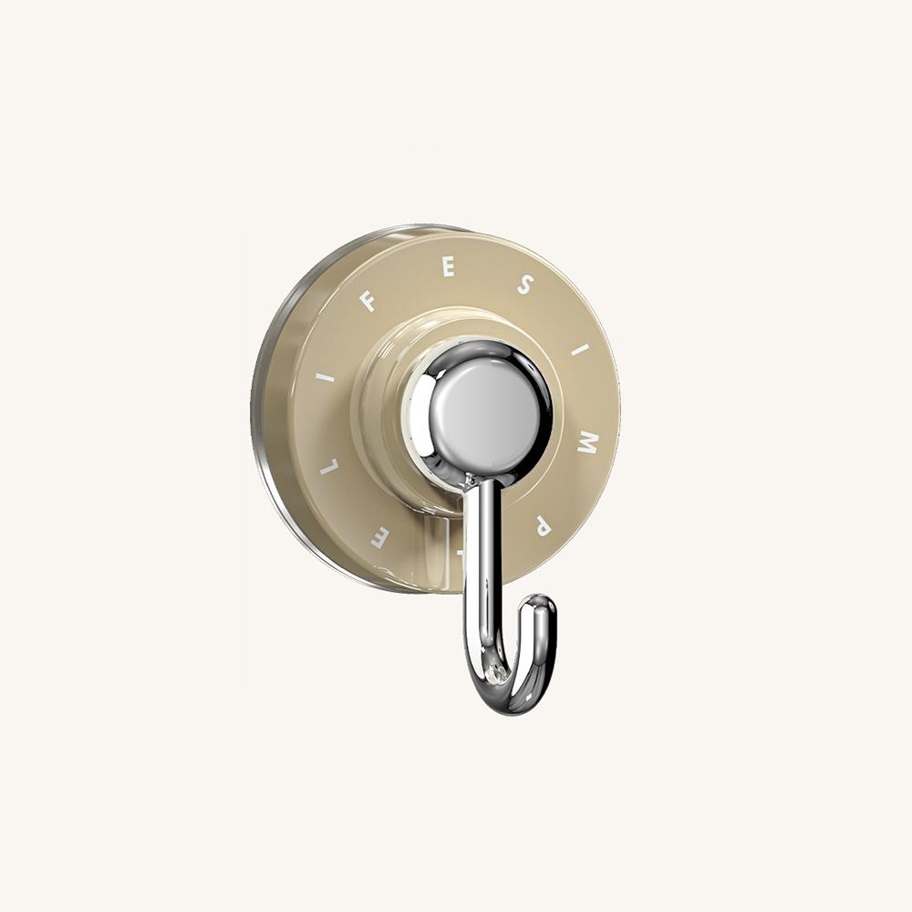 2 Pcs/Bag Strong Swivel Suction Cup Hooks Hole-free Clothes Hook Portable Wall Sticky Hooks  Toilet