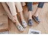 Spring 2021 Women's Linen Plaid Shoes - Breathable Sewing Line Mori Girl Style