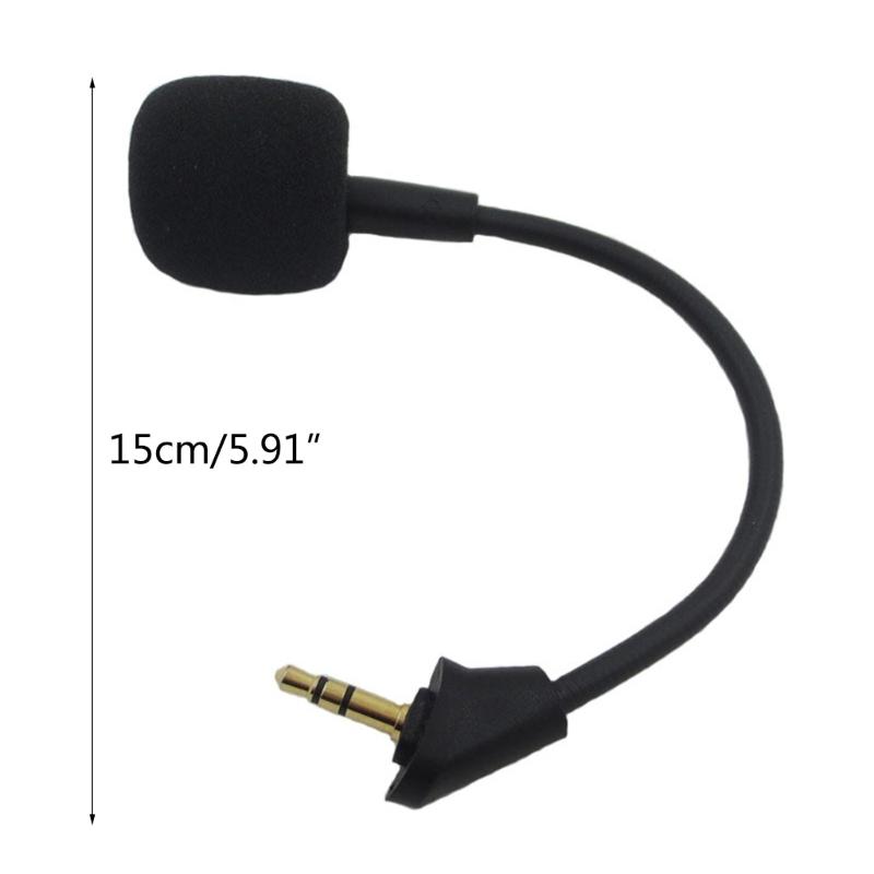 Replacement Game Mic 3.5mm Microphone Mic for HyperX Cloud-Alpha S Gaming Headset Noise Cancelling Mic Foam Cover