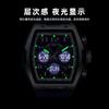Chenxi Watch Barrel-Shaped Men'S Double Display Watch Sports Waterproof Large Dial Multi-Function Electronic Watch Men'S Watch