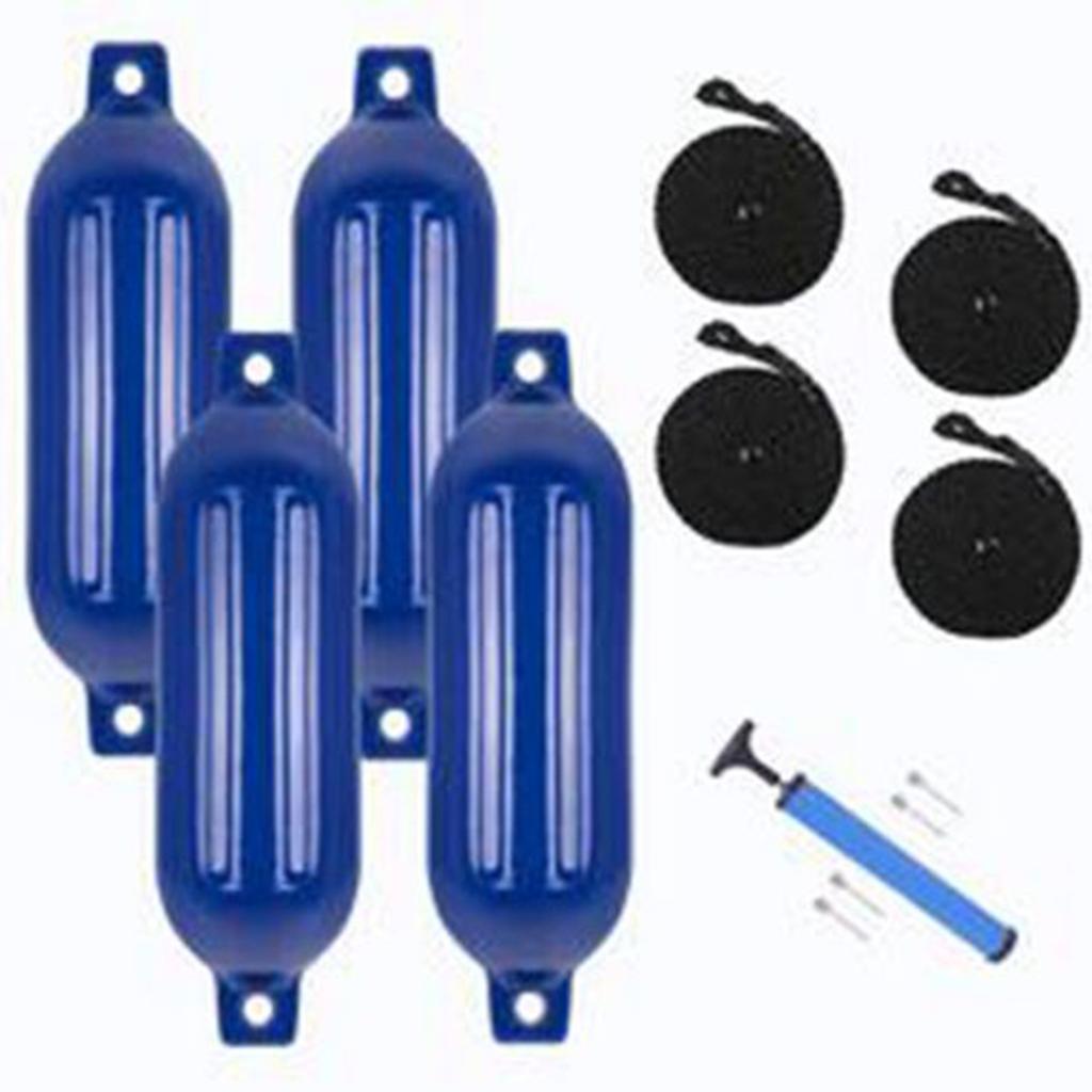 4x Boat Fenders Buoys Protector 4 Needles Use To Yacht Fishing Boats Sailboats Accessories 11x40cm Boat Bumpers for Docking