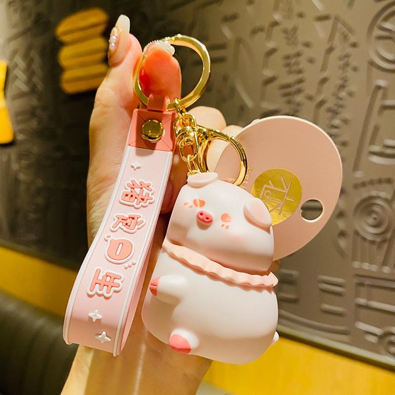 

Стильный магнитный брелок из смолы в виде свиньи, подвеска для сумки из ПВХ, подарок StyleD