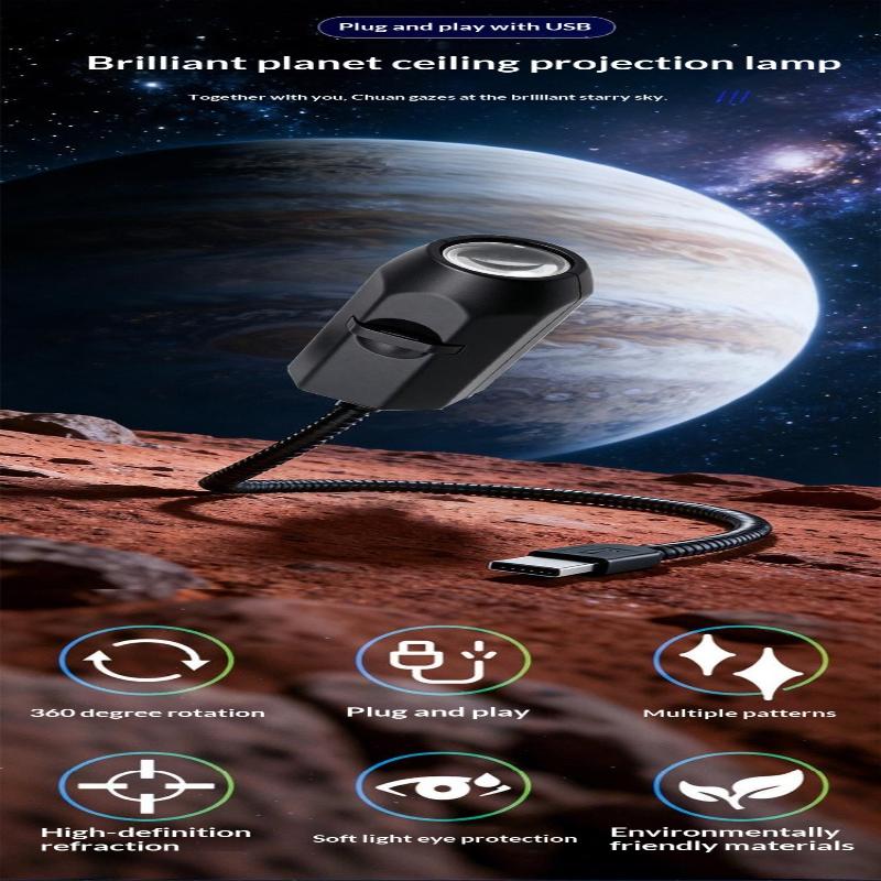 Planet/Starry Sky Projector Moon Night Light Bedroom Ambient Light Led Soft Light Sleep Background Light