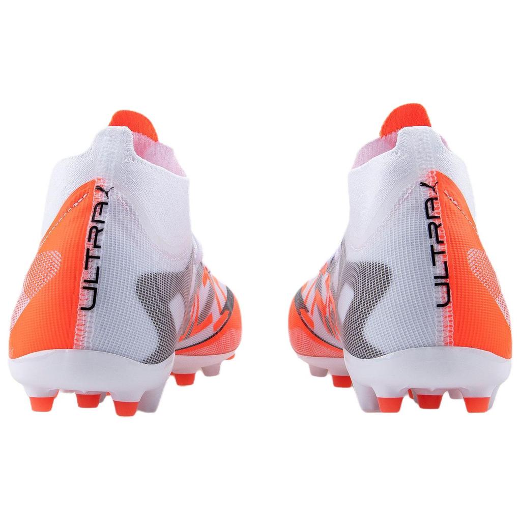 Puma Ultra 5 Match+ Versatile Comfortable Soccer Shoes Men sneaker White Orange 108356-01