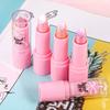 Bow Glitter Lipstick Bright Rose Pink Diamond Lipstick Mirror Pearlescent Shine Waterproof Long-Lasting Glossy Lip Tint Makeup