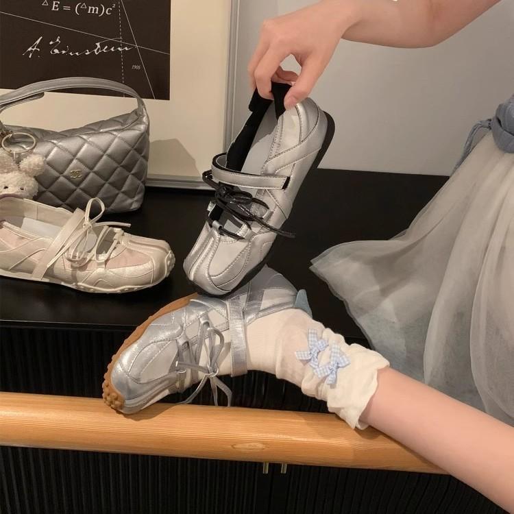 New Punk Ballet 6cm Height-increasing Ballet Training Shoes Women's 2025 Summer New Sandals Platform Mary Jane Single Shoes