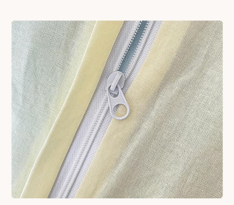 2024 A-Class Pure Cotton Bedding Set: Solid Color Duvet Cover & Bed Sheet