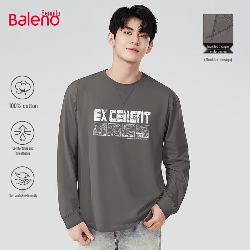 

Baleno Men s JPB Cat Print Long-Sleeve T-Shirt 2XL