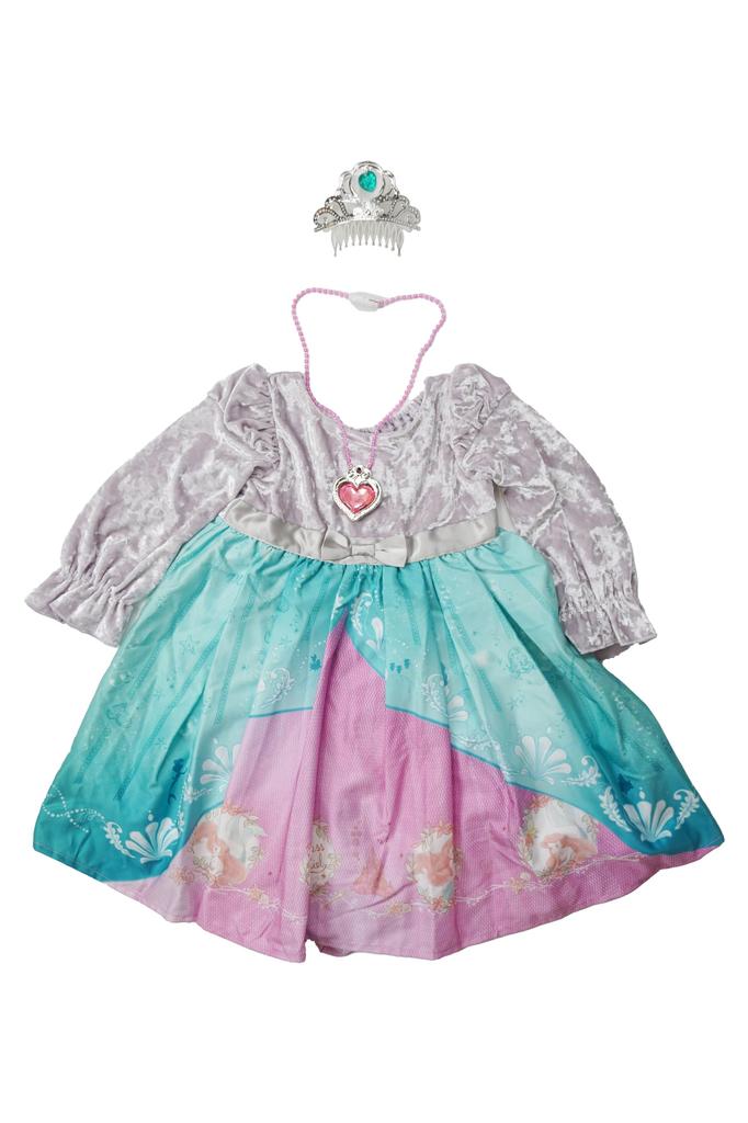 Kleid Prinzessin Elsa Ariel Rapunzel Verwandlungskleid Einteiler mit Zubehör Kleidung Mädchen [Disney] Kinder Kinder