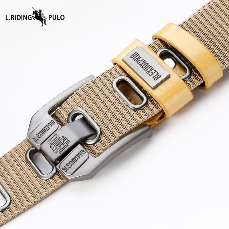 Nylon Canvas Thickened Belt Men's Overalls Belt Pin Buckle Outdoor Leisure Youth Versatile Belt