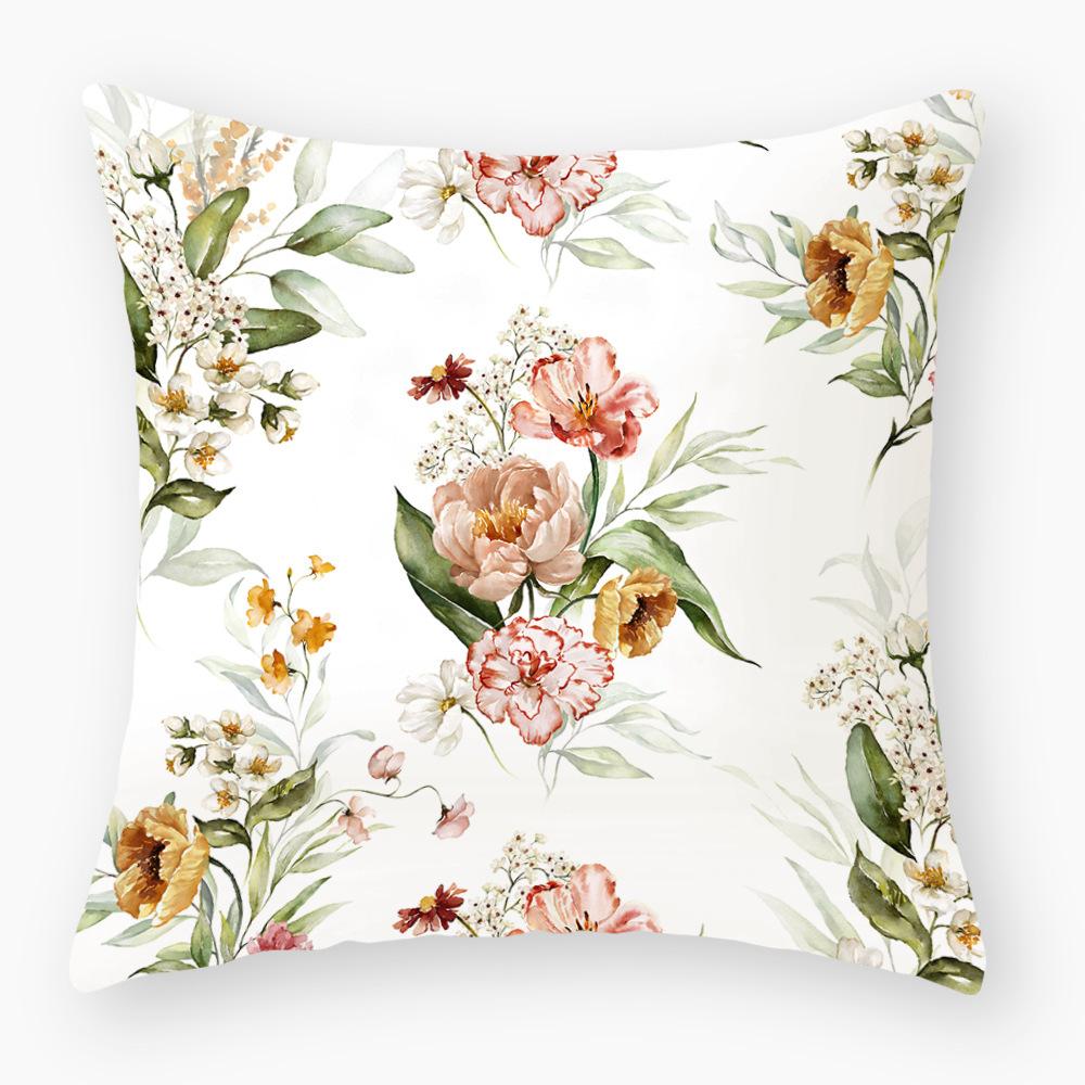 Printed Pillowcase Home Sofa Decorative Cushion Cover Creative Printed Waist Pillowcase