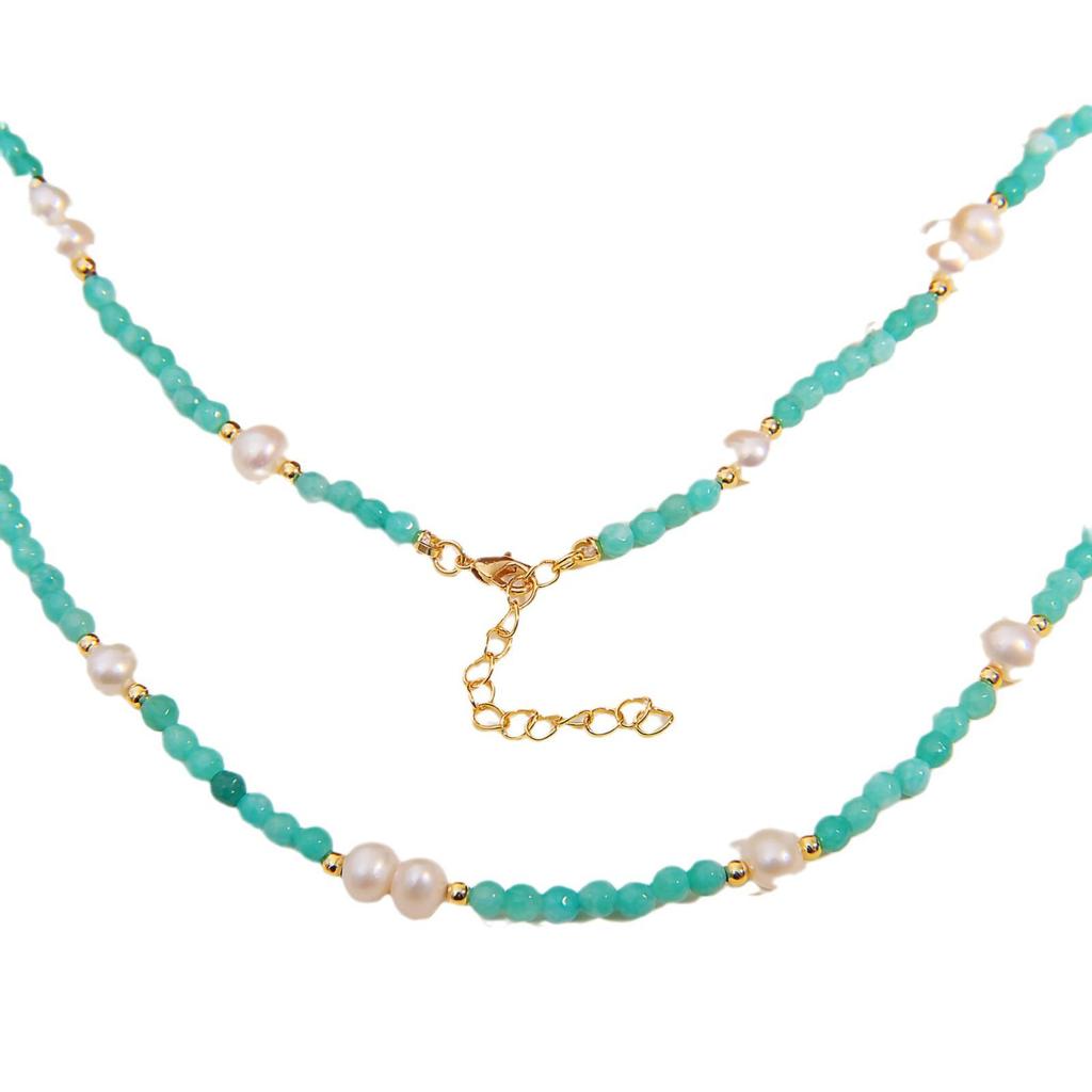 Chinese Style Natural Freshwater Pearl Beaded Necklace for Women - Retro Light Luxury Design