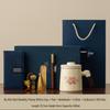 Ru Kiln Ceramic Tea Mug with Lid & Filter - Women's Personal Office Water Cup