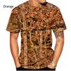 Hunting Camouflage T-Shirt Summer T Shirt Man 3D Printing Streetwear Clothing Short Sleeve Clothes Luxury T-Shirt Men Clothing
