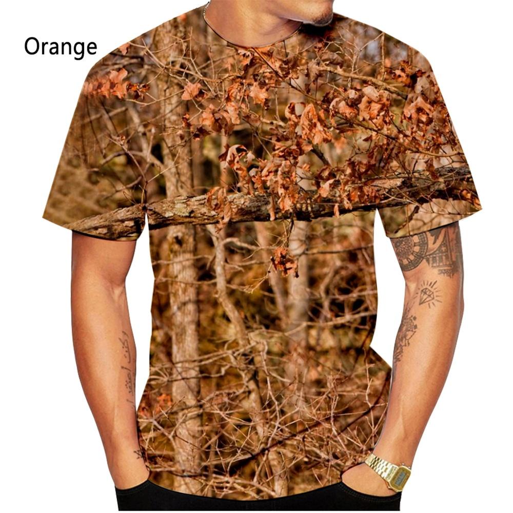 Hunting Camouflage T-Shirt Summer T Shirt Man 3D Printing Streetwear Clothing Short Sleeve Clothes Luxury T-Shirt Men Clothing