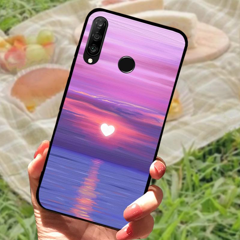 For Huawei P30 Lite Case P30Lite Cover Cute Fashion Cartoon Shockproof Silicone Cases For Huawei Nova 4e Fundas MAR-LX1A Shell