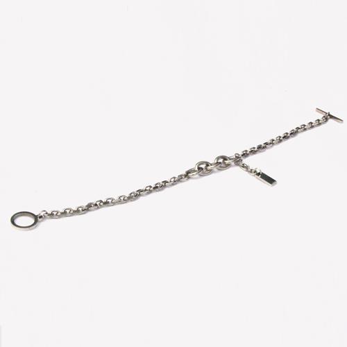 Rush Off Surgical Steel Two-Flow Chain Bracelet