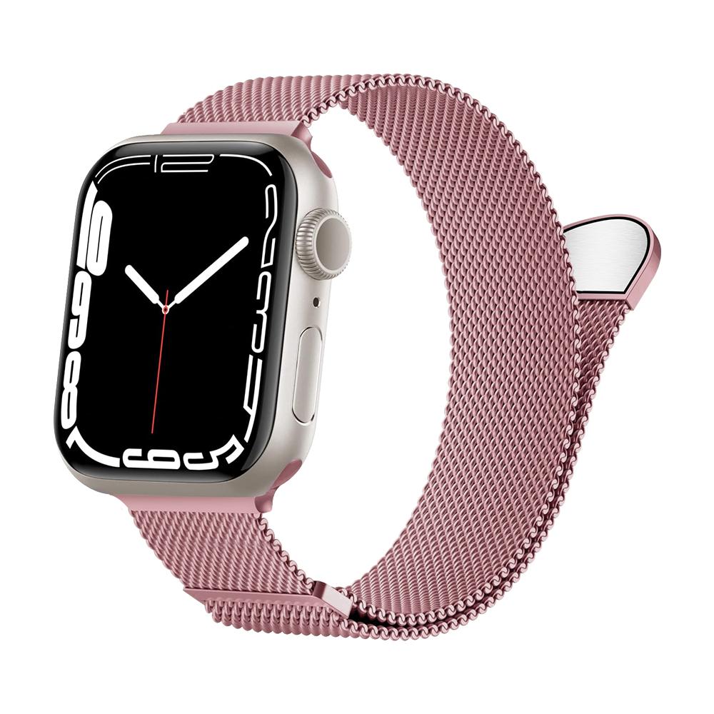Milanese Strap For Apple Watch Ultra 2 49mm 46mm 45mm 44mm 40mm 42mm Metal Magnetic Bracelet For iWatch 10 9 8 7 6 5 4 3 SE Band
