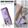 Applicable to iphone16 rhombus messenger card bag, mobile phone case, Samsung S25 wallet, mobile phone case, women's back strap case A56.