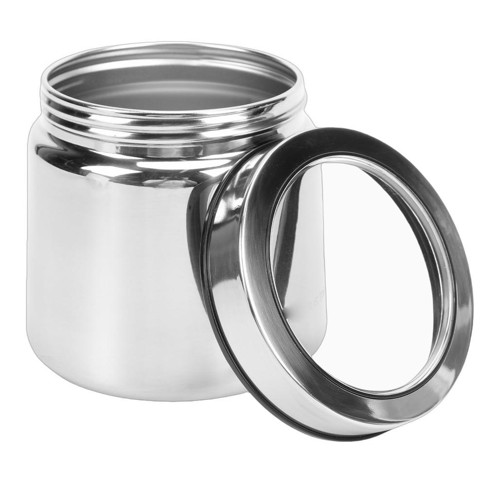 Kaffeedose 316 Edelstahl Verdickt Kaffeebohnen Teedose Versiegelt Lebensmittelaufbewahrungsbehälter für Zuhause