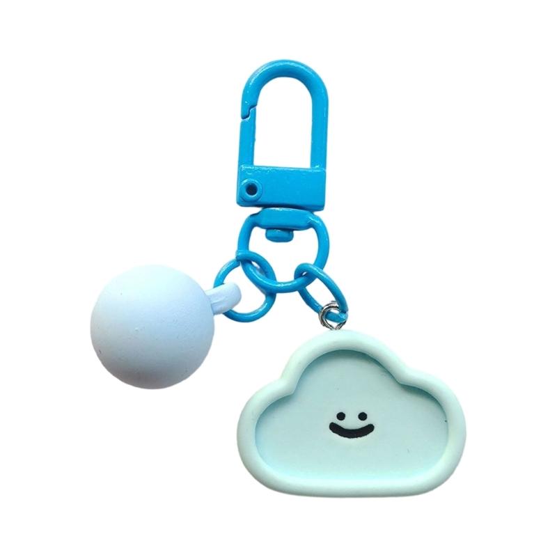 Creative Resin Keychain With Artificial Flowers Hearts Smile Faces Pendant For Personalised Jewelry Accessories