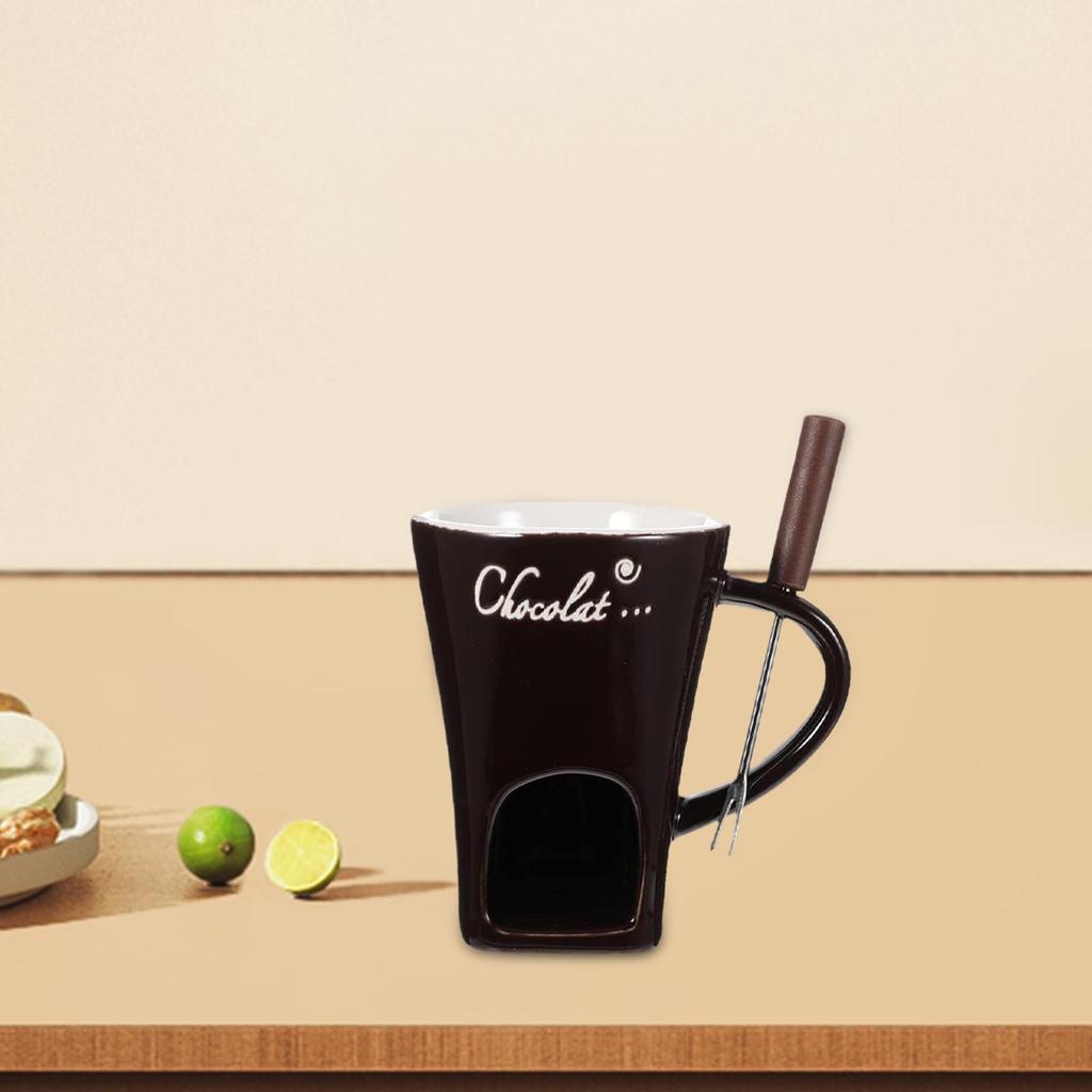 130ML Fondue Mug Chocolate Melting Cup Coffee Cup Butter Melt Pot