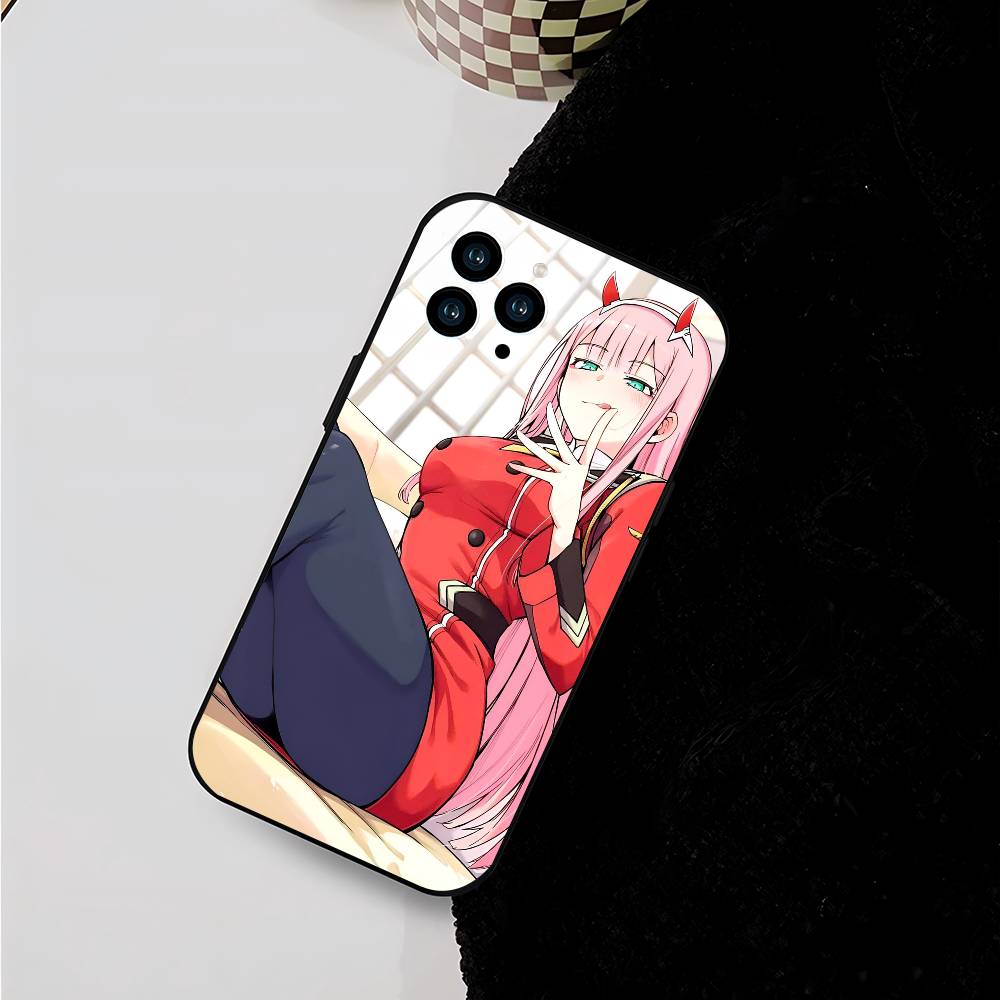 Anime Girl Zero Two For Iphone 17 Air 16 Pro Max 15 14 13 Full Cover Anti-Shock MagSafe Cover