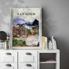 Van Gogh Exhibition Museum Poster Town Scenery Wall Picture Prints Art Canvas Painting Home Decor Wall Art No Frame