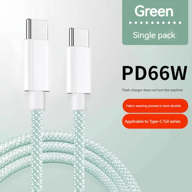 1M 1.5M 2M Cablu Colorat USB-C la Type C Pentru 15 Pro Max Încărcare Rapidă PD 60W Pentru Xiaomi Samsung Accesorii Cablu Împletit