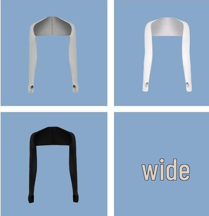 Women s Sun Protection Ice Silk Sleeves & Shoulder Cover for Cycling and Driving One Size