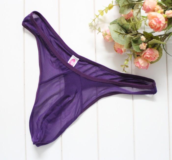 Transparent Sexy Men's Thong, Ultra-thin Mesh Low-rise Seduction Panties, Male Sex Underwear T-pants 2011