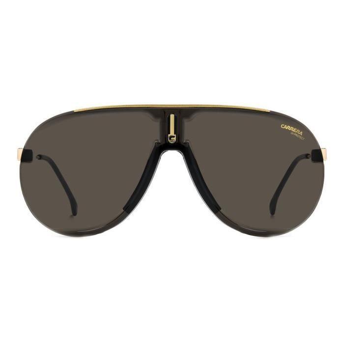 Lunettes de Soleil - Carrera - SUPERCHAMPION - Polycarbonate - Unisexe - BLACK GOLD/LIGHT BROWN