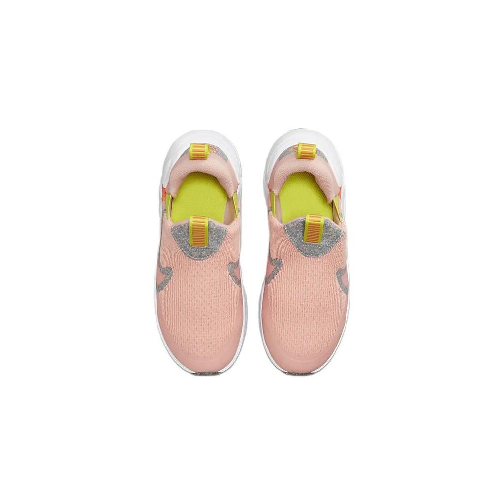 New Nike Flex Plus 2 SE Durable Breathable Low-Top Running Shoes Pink Gray Children Aged 3-7 Years Old FB8909-800