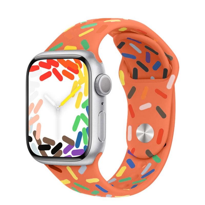 Pride Edition Strap For Apple Watch Band 44mm 45mm 40mm 38mm 42mm 44 MM Rubber Belt Bracelet iWatch Series SE 3 4 5 6 7 8 Ultra 49mm