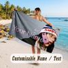 Custom Name Large Beach Towel,Billie Eilish Quick Absorbent Towel For Outdoor Travel Poolside