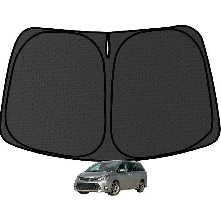 Ized Windshield Sun Shade for Toyota RAV4 -2024 2025 RAV-4 LE XLE Premium Blocks UV Rays Accessories,1:1 Tailored Foldable Thickened Front Window